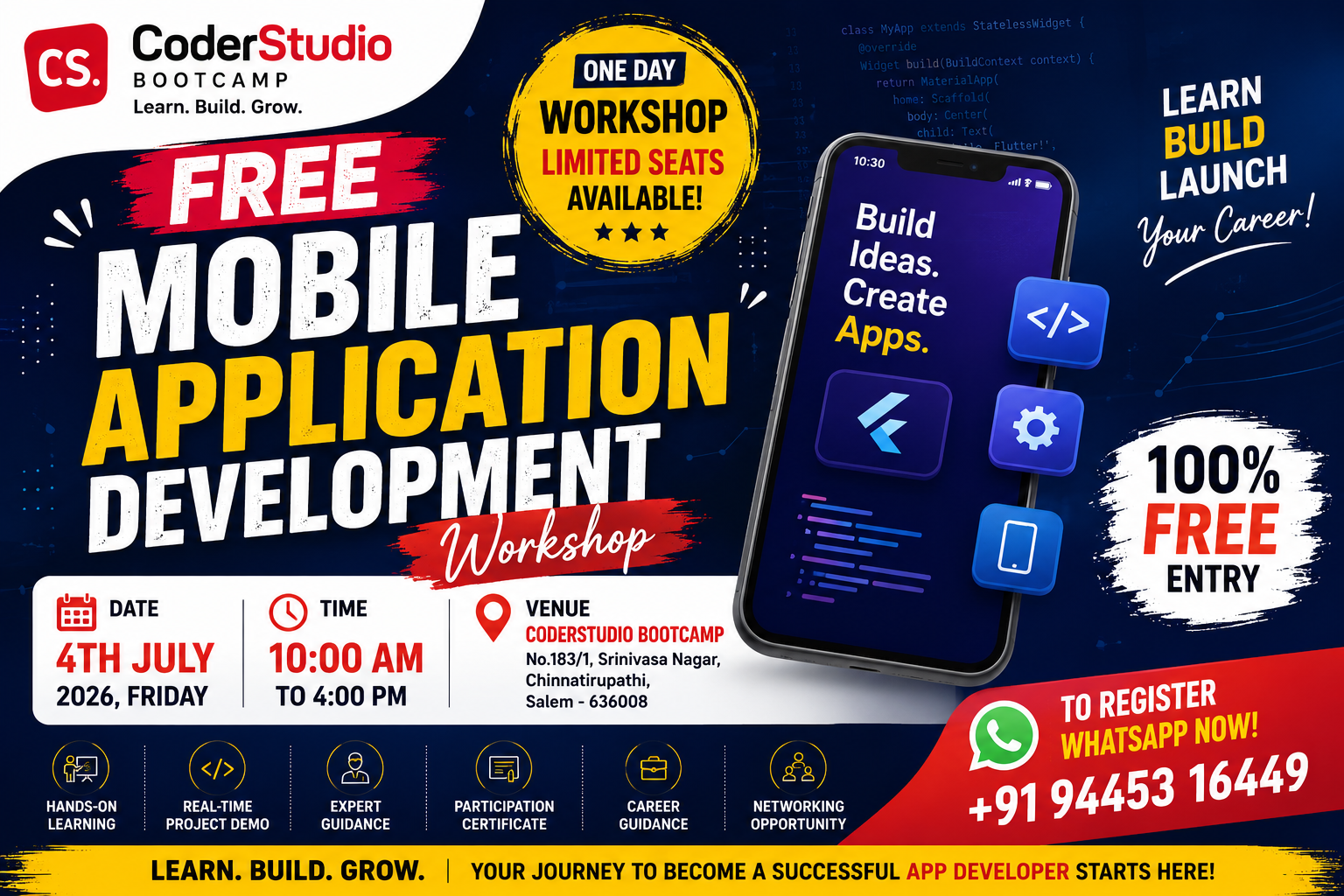 Free Mobile Application Development Workshop